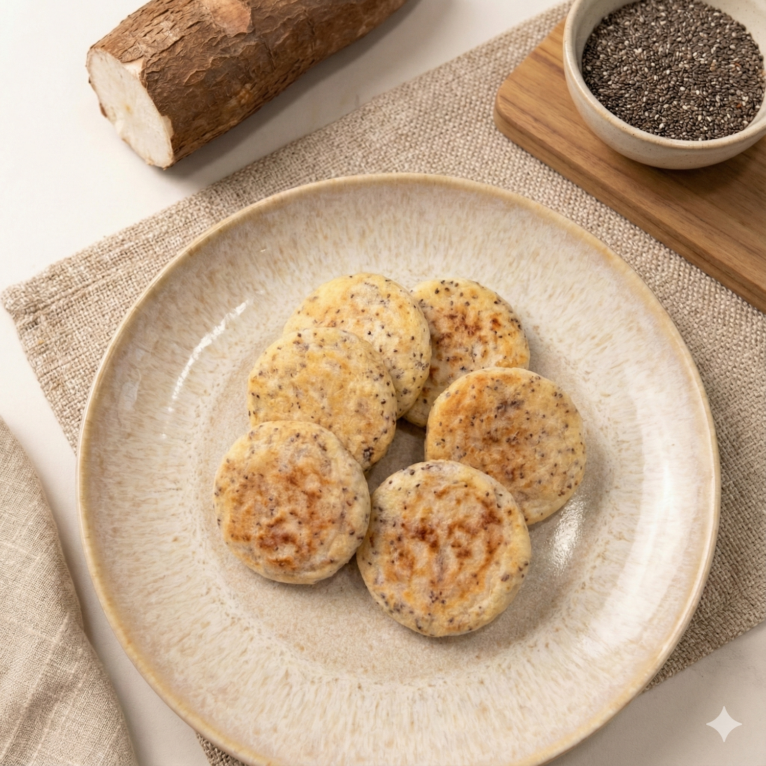 Cassava Arepas with Chia Seeds 6 unit pack