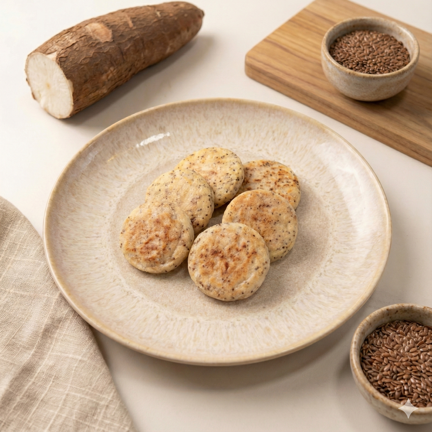 Cassava with Flaxseed Arepas 6 unit pack