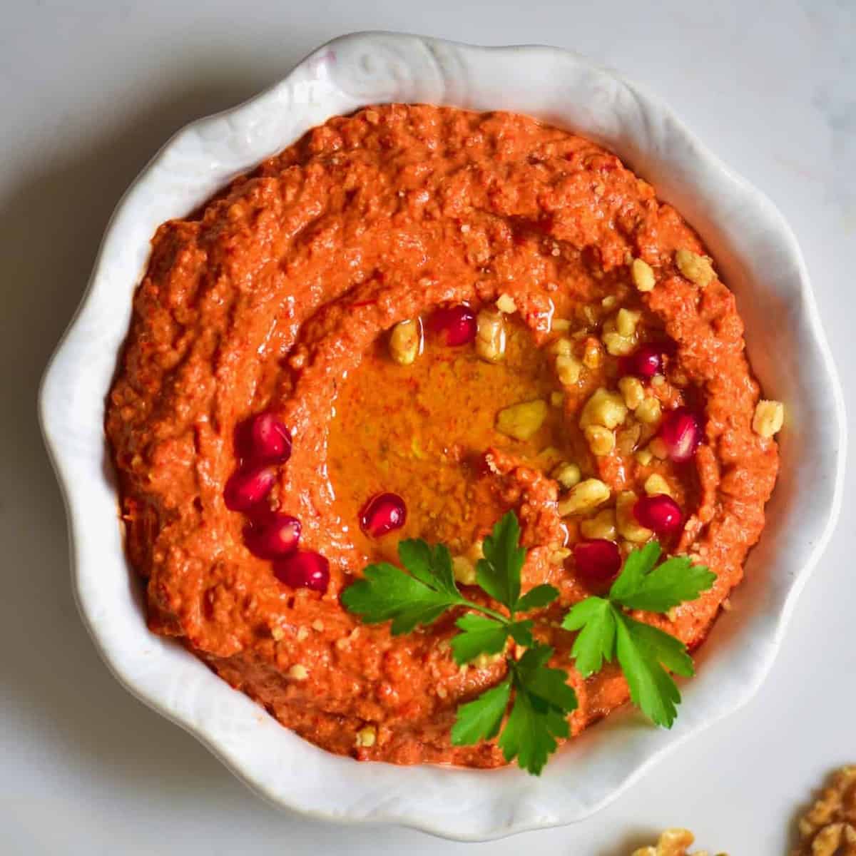 Handmade Muhammara (Roasted Red Pepper Spread) – 1 lb